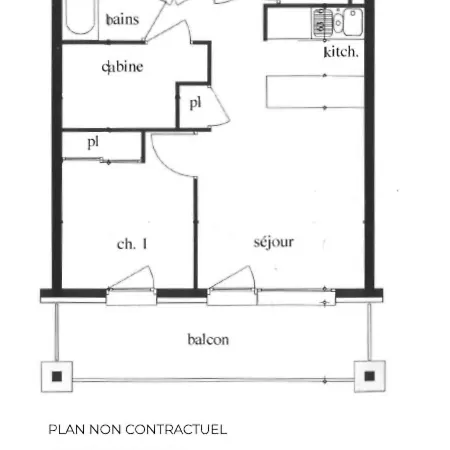 Apartment Aux Menuires Avec Cuisine Equipee, Balcon Et Animaux Admis - Fr-1-452-15
